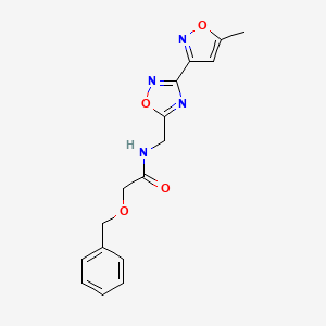 2-(benzyloxy)-N-((3-(5-methylisoxazol-3-yl)-1,2,4-oxadiazol-5-yl)methyl)acetamide