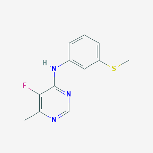 5-Fluoro-6-methyl-N-(3-methylsulfanylphenyl)pyrimidin-4-amine