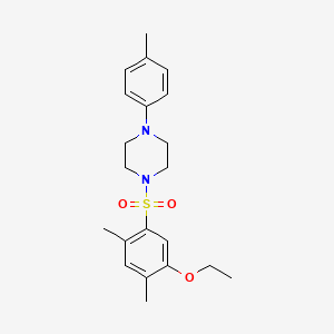 molecular formula C21H28N2O3S B2748849 1-(5-Ethoxy-2,4-dimethylbenzenesulfonyl)-4-(4-methylphenyl)piperazine CAS No. 2305449-58-3