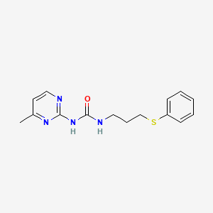 molecular formula C15H18N4OS B2748853 1-(4-Methylpyrimidin-2-yl)-3-(3-(phenylthio)propyl)urea CAS No. 899968-87-7