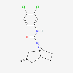 molecular formula C15H16Cl2N2O B2748861 (1R,5S)-N-(3,4-dichlorophenyl)-3-methylene-8-azabicyclo[3.2.1]octane-8-carboxamide CAS No. 2309189-99-7