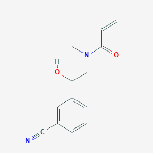 molecular formula C13H14N2O2 B2748867 N-[2-(3-Cyanophenyl)-2-hydroxyethyl]-N-methylprop-2-enamide CAS No. 2411288-39-4