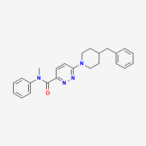 molecular formula C24H26N4O B2748878 6-(4-benzylpiperidin-1-yl)-N-methyl-N-phenylpyridazine-3-carboxamide CAS No. 1396786-52-9
