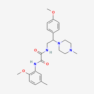 N1-(2-methoxy-5-methylphenyl)-N2-(2-(4-methoxyphenyl)-2-(4-methylpiperazin-1-yl)ethyl)oxalamide