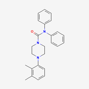 molecular formula C25H27N3O B2748886 4-(2,3-dimethylphenyl)-N,N-diphenylpiperazine-1-carboxamide CAS No. 501104-56-9