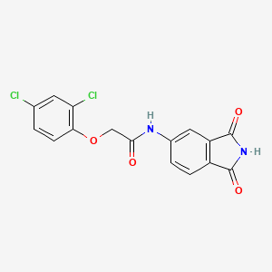 molecular formula C16H10Cl2N2O4 B2748896 2-(2,4-dichlorophenoxy)-N-(1,3-dioxoisoindol-5-yl)acetamide CAS No. 683235-52-1