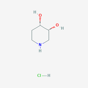 molecular formula C5H12ClNO2 B2748899 (3R,4S)-piperidine-3,4-diol Hydrochloride CAS No. 374890-43-4; 39640-70-5; 443648-89-3