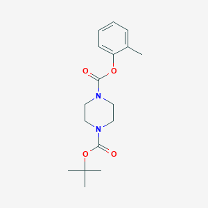 molecular formula C17H24N2O4 B2748900 4-O-Tert-butyl 1-O-(2-methylphenyl) piperazine-1,4-dicarboxylate CAS No. 2108456-47-7