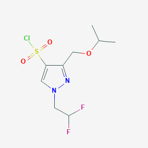 1-(2,2-difluoroethyl)-3-(isopropoxymethyl)-1H-pyrazole-4-sulfonyl chloride