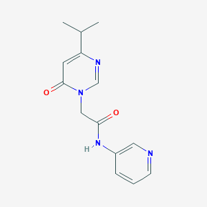 molecular formula C14H16N4O2 B2748904 2-(4-isopropyl-6-oxopyrimidin-1(6H)-yl)-N-(pyridin-3-yl)acetamide CAS No. 1203121-46-3