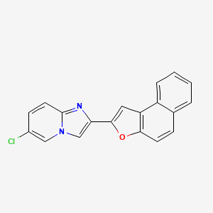 molecular formula C19H11ClN2O B2748911 6-Chloro-2-naphtho[2,1-b]furan-2-ylimidazo[1,2-a]pyridine CAS No. 866131-71-7