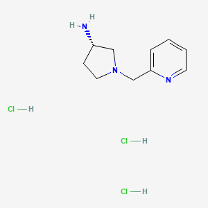 (S)-1-(pyridin-2-ylmethyl)pyrrolidin-3-amine trihydrochloride