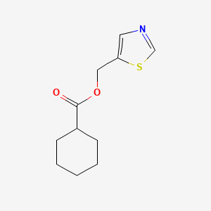 molecular formula C11H15NO2S B2748914 1,3-噻唑-5-基甲基环己烷羧酸酯 CAS No. 338981-73-0