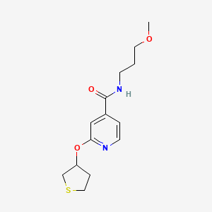 molecular formula C14H20N2O3S B2748917 N-(3-methoxypropyl)-2-((tetrahydrothiophen-3-yl)oxy)isonicotinamide CAS No. 2034238-90-7