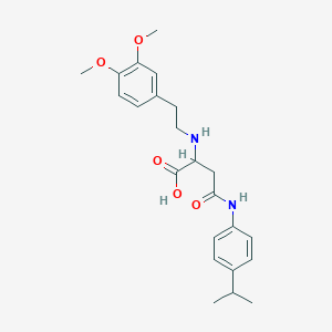 2-((3,4-Dimethoxyphenethyl)amino)-4-((4-isopropylphenyl)amino)-4-oxobutanoic acid