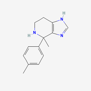 molecular formula C14H17N3 B2748924 4-methyl-4-p-tolyl-4,5,6,7-tetrahydro-3H-imidazo[4,5-c]pyridine CAS No. 1195901-99-5