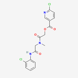 molecular formula C17H15Cl2N3O4 B2748930 ({[(2-Chlorophenyl)carbamoyl]methyl}(methyl)carbamoyl)methyl 6-chloropyridine-3-carboxylate CAS No. 876934-52-0