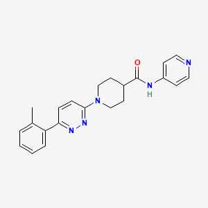 N-(pyridin-4-yl)-1-(6-(o-tolyl)pyridazin-3-yl)piperidine-4-carboxamide