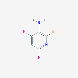 molecular formula C5H3BrF2N2 B2748943 2-溴-4,6-二氟吡啶-3-胺 CAS No. 1935454-68-4