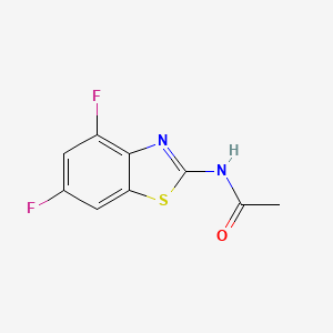 molecular formula C9H6F2N2OS B2748951 N-(4,6-二氟-1,3-苯并噻唑-2-基)乙酰胺 CAS No. 313554-90-4