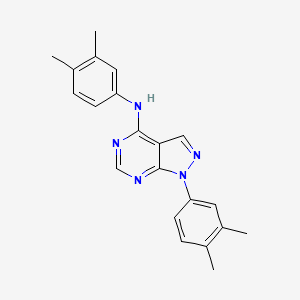 N,1-bis(3,4-dimethylphenyl)-1H-pyrazolo[3,4-d]pyrimidin-4-amine