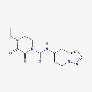 4-ethyl-2,3-dioxo-N-(4,5,6,7-tetrahydropyrazolo[1,5-a]pyridin-5-yl)piperazine-1-carboxamide