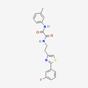 N-{2-[2-(3-fluorophenyl)-1,3-thiazol-4-yl]ethyl}-N'-(3-methylphenyl)ethanediamide