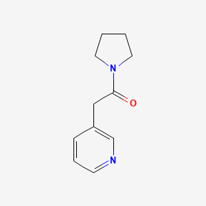 molecular formula C11H14N2O B2748961 2-Pyridin-3-yl-1-pyrrolidin-1-ylethanone CAS No. 91718-04-6