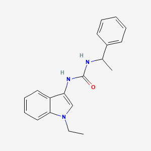 molecular formula C19H21N3O B2748970 1-(1-乙基-1H-吲哚-3-基)-3-(1-苯乙基)脲 CAS No. 941988-16-5