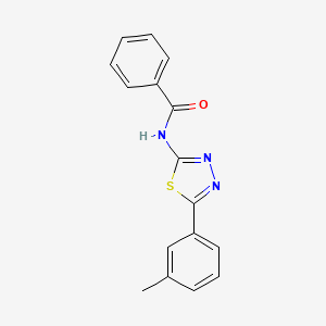 N-(5-(m-tolyl)-1,3,4-thiadiazol-2-yl)benzamide