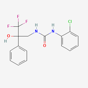 1-(2-Chlorophenyl)-3-(3,3,3-trifluoro-2-hydroxy-2-phenylpropyl)urea