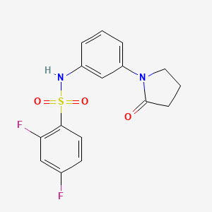 2,4-difluoro-N-(3-(2-oxopyrrolidin-1-yl)phenyl)benzenesulfonamide