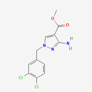 methyl 3-amino-1-(3,4-dichlorobenzyl)-1H-pyrazole-4-carboxylate