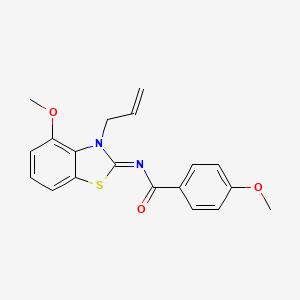 molecular formula C19H18N2O3S B2749011 (Z)-N-(3-allyl-4-methoxybenzo[d]thiazol-2(3H)-ylidene)-4-methoxybenzamide CAS No. 868376-02-7