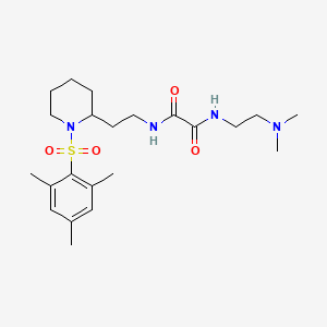 N1-(2-(dimethylamino)ethyl)-N2-(2-(1-(mesitylsulfonyl)piperidin-2-yl)ethyl)oxalamide