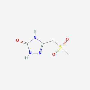 3-(Methylsulfonylmethyl)-1,4-dihydro-1,2,4-triazol-5-one