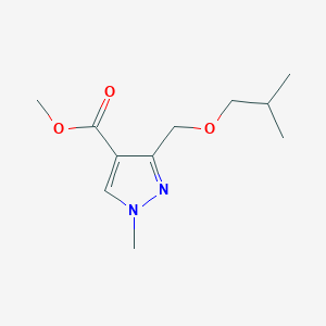 molecular formula C11H18N2O3 B2749043 Methyl 1-methyl-3-(2-methylpropoxymethyl)pyrazole-4-carboxylate CAS No. 1975117-66-8