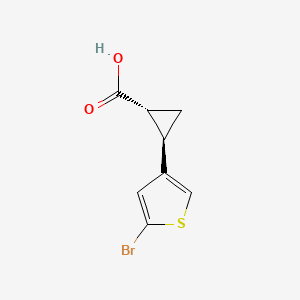 (1R,2R)-2-(5-bromothiophen-3-yl)cyclopropane-1-carboxylic acid