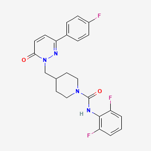 N-(2,6-difluorophenyl)-4-{[3-(4-fluorophenyl)-6-oxo-1,6-dihydropyridazin-1-yl]methyl}piperidine-1-carboxamide