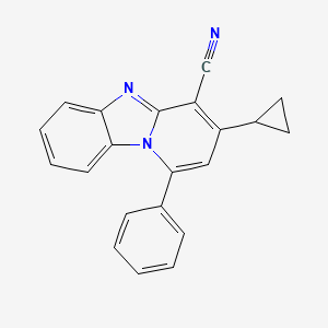 3-Cyclopropyl-1-phenylpyrido[1,2-a]benzimidazole-4-carbonitrile