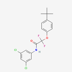 molecular formula C18H17Cl2F2NO2 B2749065 2-(4-叔丁基苯氧基)-N-(3,5-二氯苯基)-2,2-二氟乙酰胺 CAS No. 306976-99-8