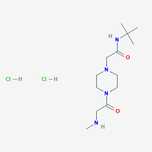 N-tert-butyl-2-{4-[2-(methylamino)acetyl]piperazin-1-yl}acetamide dihydrochloride