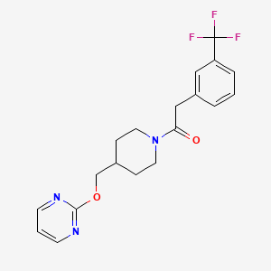 1-[4-(Pyrimidin-2-yloxymethyl)piperidin-1-yl]-2-[3-(trifluoromethyl)phenyl]ethanone