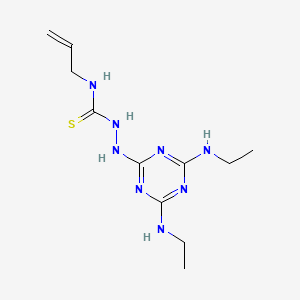 N-allyl-2-(4,6-bis(ethylamino)-1,3,5-triazin-2-yl)hydrazinecarbothioamide