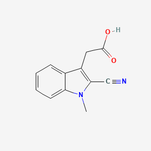 molecular formula C12H10N2O2 B2749108 2-Cyano-1-methyl-1H-Indole-3-acetic acid CAS No. 287199-76-2