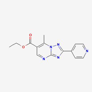 Ethyl 7-methyl-2-(pyridin-4-yl)[1,2,4]triazolo[1,5-a]pyrimidine-6-carboxylate