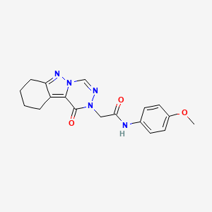molecular formula C18H19N5O3 B2749123 N-(4-甲氧基苯基)-2-(1-氧代-7,8,9,10-四氢-[1,2,4]三唑并[4,5-b]吲嗪-2(1H)-基)乙酰胺 CAS No. 1032006-22-6