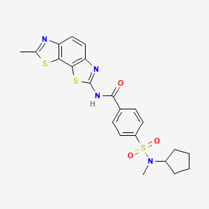 4-(N-cyclopentyl-N-methylsulfamoyl)-N-(7-methylbenzo[1,2-d:4,3-d']bis(thiazole)-2-yl)benzamide