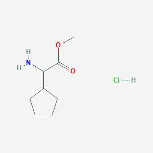 B2749130 Methyl 2-amino-2-cyclopentylacetate hydrochloride CAS No. 14328-62-2; 477584-83-1; 763078-53-1