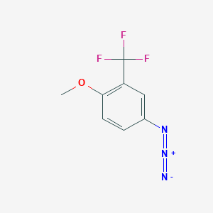 molecular formula C8H6F3N3O B2749139 4-Azido-1-methoxy-2-(trifluoromethyl)benzene CAS No. 2098012-99-6